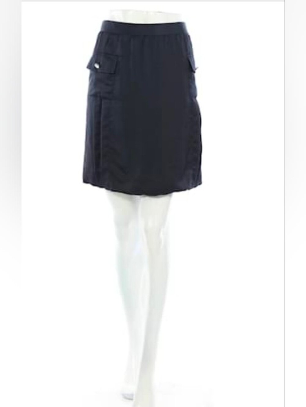 Tory Burch Navy Bubble Hem Skirt Size 8
